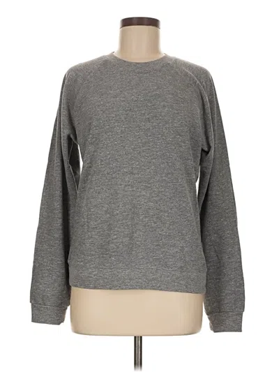 Pre-owned Monrow Sweatshirt In Gray