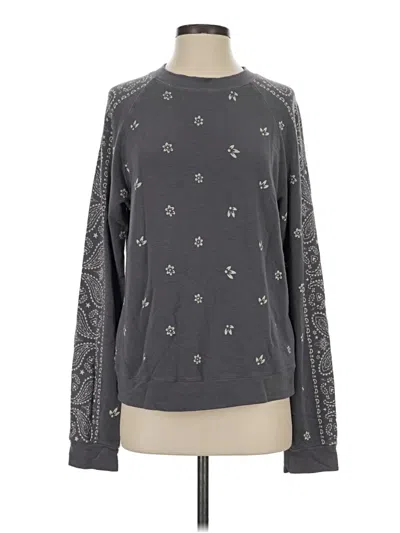 Pre-owned Monrow Sweatshirt In Gray