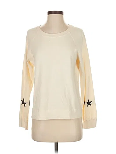 Pre-owned Monrow Sweatshirt In Ivory