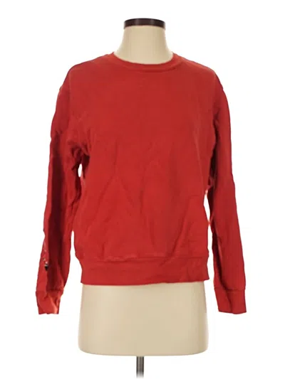 Pre-owned Monrow Sweatshirt In Red