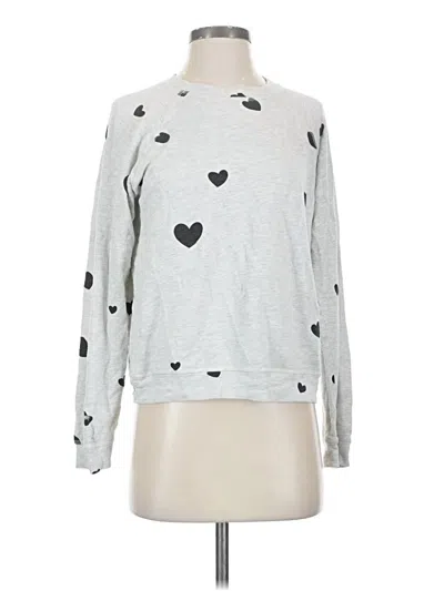 Pre-owned Monrow Sweatshirt In Silver