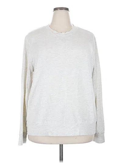 Pre-owned Monrow Sweatshirt In Silver