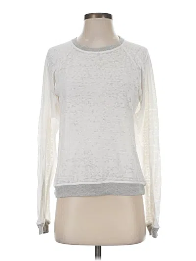 Pre-owned Monrow Sweatshirt In Silver