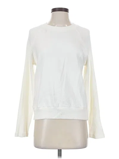 Pre-owned Monrow Sweatshirt In White