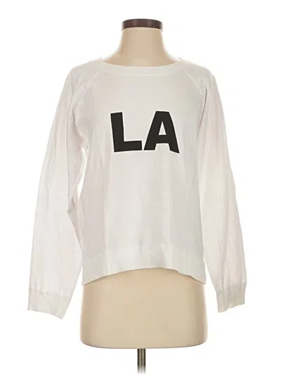Pre-owned Monrow Sweatshirt In White