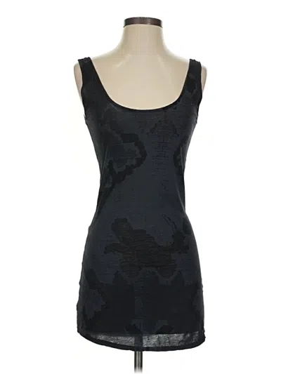 Pre-owned Monrow Tank Top Black Square Neckline Tops