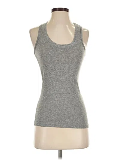 Pre-owned Monrow Tank Top Gray Halter Neckline Tops