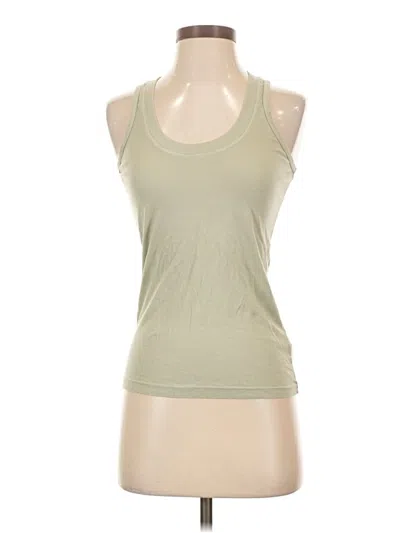 Pre-owned Monrow Tank Top Green Halter Neckline Tops