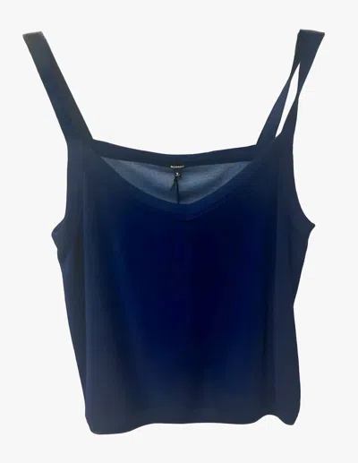 Monrow Tank Top In Navy In Blue