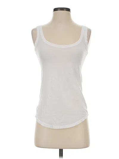 Pre-owned Monrow Tank Top White Strapless Neckline Tops