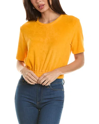Monrow Terry Cloth T-shirt In Orange