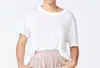 Monrow Loft Crew Neck Tee In White In White