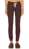 Monrow Thermal Cuff Sweat In Merlot