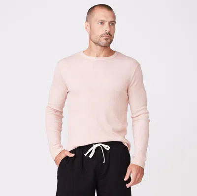 Monrow Thermal Long Sleeve Crew In Canyon Dusk