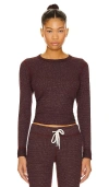 Monrow Thermal Top In Merlot