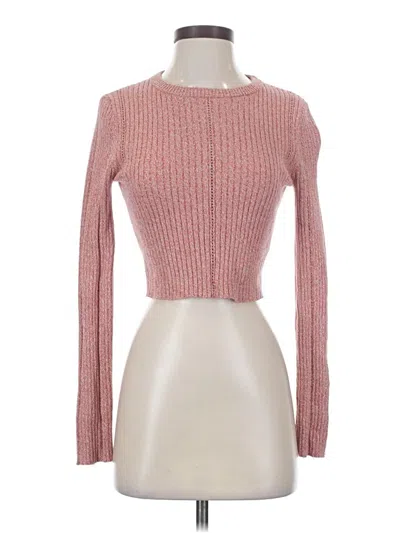 Pre-owned Monrow Turtleneck Sweater In Pink