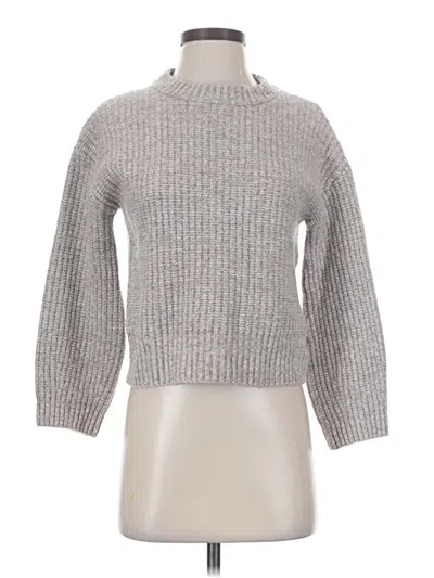 Pre-owned Monrow Turtleneck Sweater In Silver