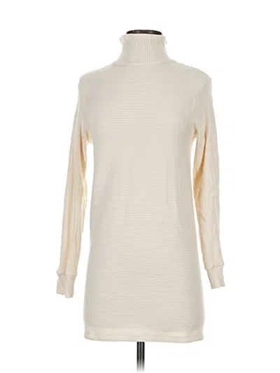 Pre-owned Monrow Turtleneck Sweater In White