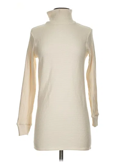 Pre-owned Monrow Turtleneck Sweater In White