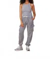 Monrow Ultimate Tank Top In Granite In Gray
