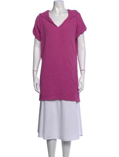 Pre-owned Monrow V-neck Sweater In Purple
