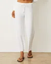 Monrow Waffle Sweatspants In Natural In White