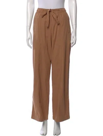 Pre-owned Monrow Wide Leg Pants In Brown
