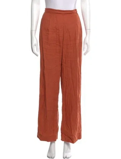 Pre-owned Monrow Wide Leg Pants In Orange