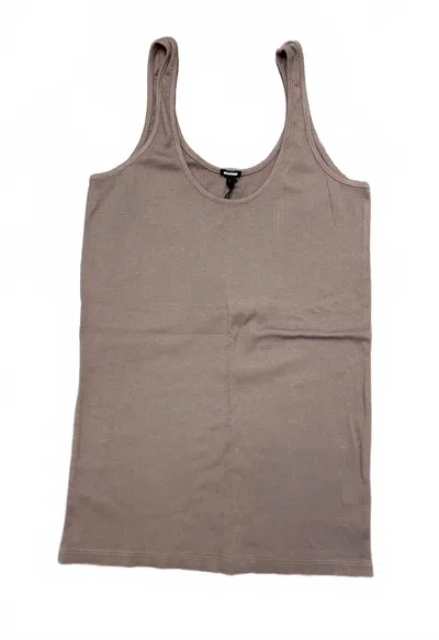 Monrow Women's Classic Layer Tank In Bark In Brown