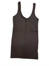 Monrow Women's Classic Layer Tank In Brown In Brown