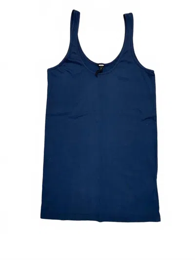 Monrow Women's Classic Layer Tank In Navy In Blue