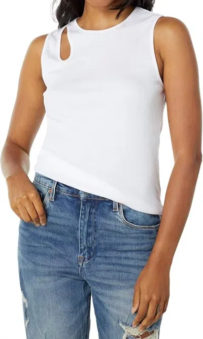 Monrow Women's Cut Out Top In White