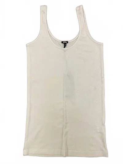 Monrow Women's Narrow Ribbed Tank In Nude In Neutral