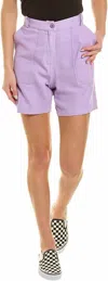 Monrow Women's Short In Lilac In Blue