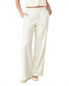 Monrow Women's Soft Twill Patch Pocket Pant In White In White