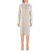 Monrow Womens Linen Shirtdress In White