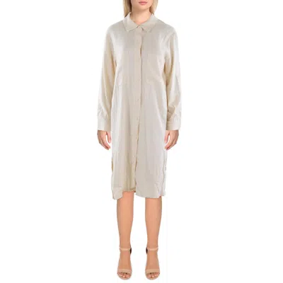 Monrow Womens Linen Shirtdress
