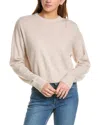Monrow Wool & Cashmere-blend Sweater In Beige