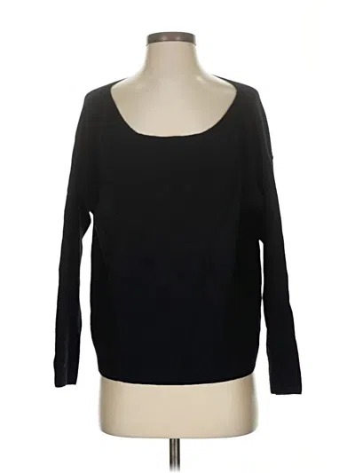 Pre-owned Monrow Wool Pullover Sweater In Black