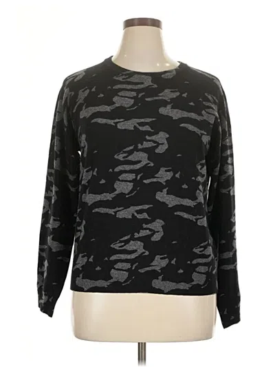 Pre-owned Monrow Wool Pullover Sweater In Black
