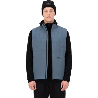 Mons Royale Canyon Merino Insulated Vest In Blue