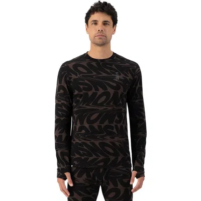 Mons Royale Cascade Merino Flex Long-sleeve Top In Black