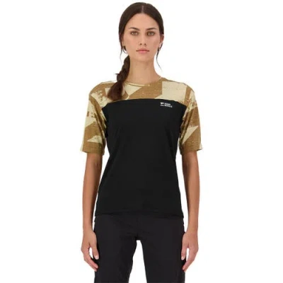 Mons Royale Diversion Merino Short-sleeve Bike Jersey In Black