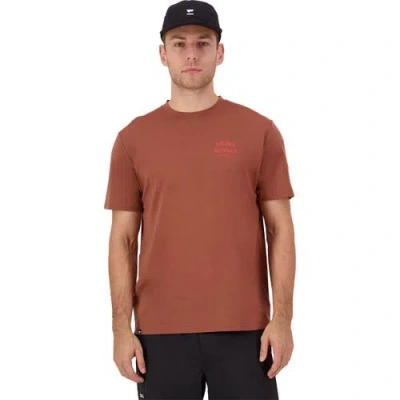 Mons Royale Icon Merino T-shirt In Brown