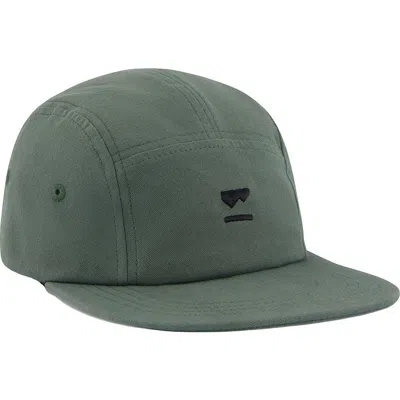 Mons Royale Ridgeline 5 Panel Cap In Black