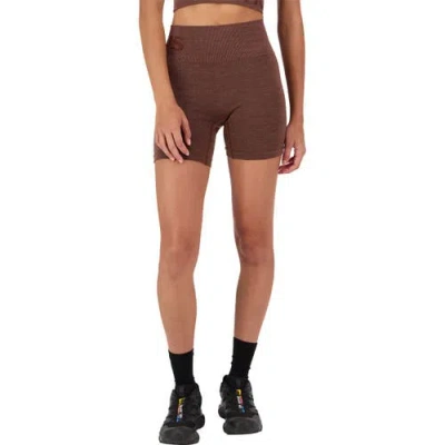 Mons Royale Solace Merino Seamless Short In Brown