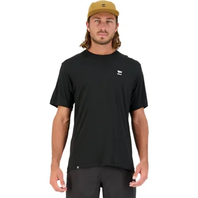 Mons Royale Tarn Merino Shift T-shirt In Black