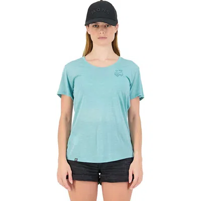 Mons Royale Women's Zephyr Tee - Xs - Sage In Blue
