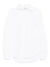 Monse Asymmetrical Collar Shirt In Neutrals