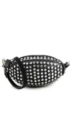 Monse Baby Crystal Football Bag Black In Black